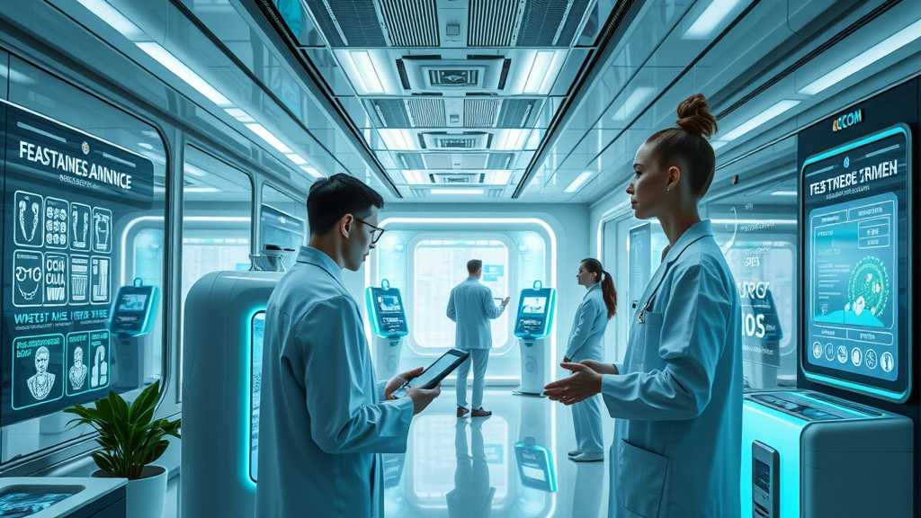 futuristic clinic environment Case Clinic medical services advanced medical centre technology patients