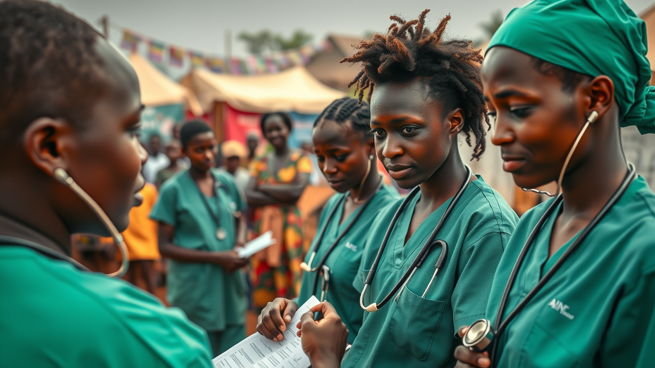 Case Clinic Medcare medical outreach team performing rural health screening camps in Uganda