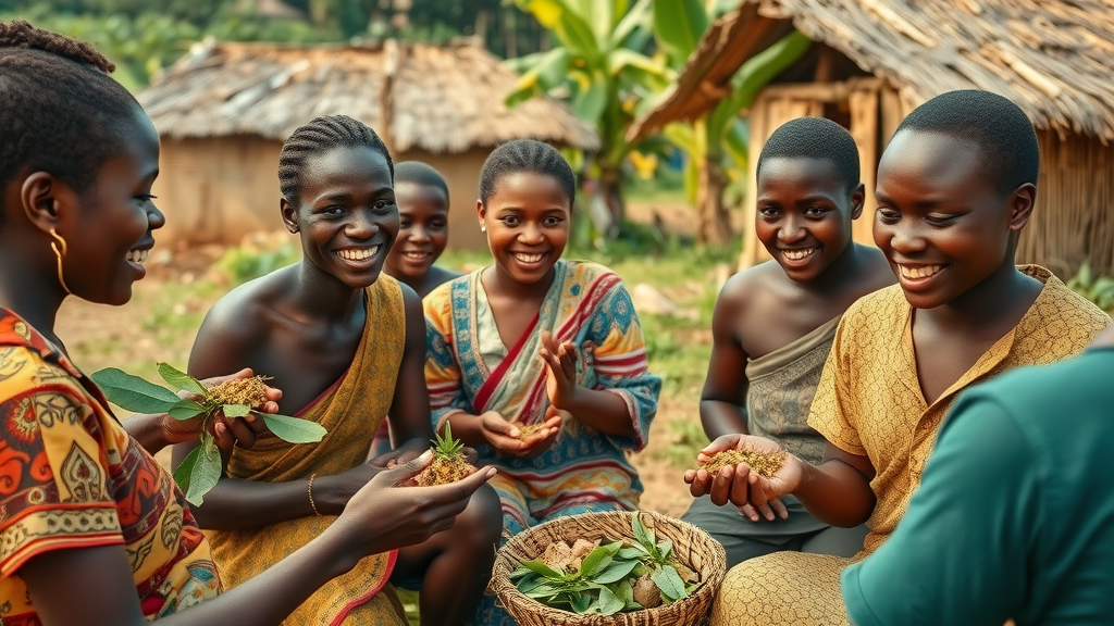 community engaging in traditional healthcare practices in Uganda, healthcare in Uganda history