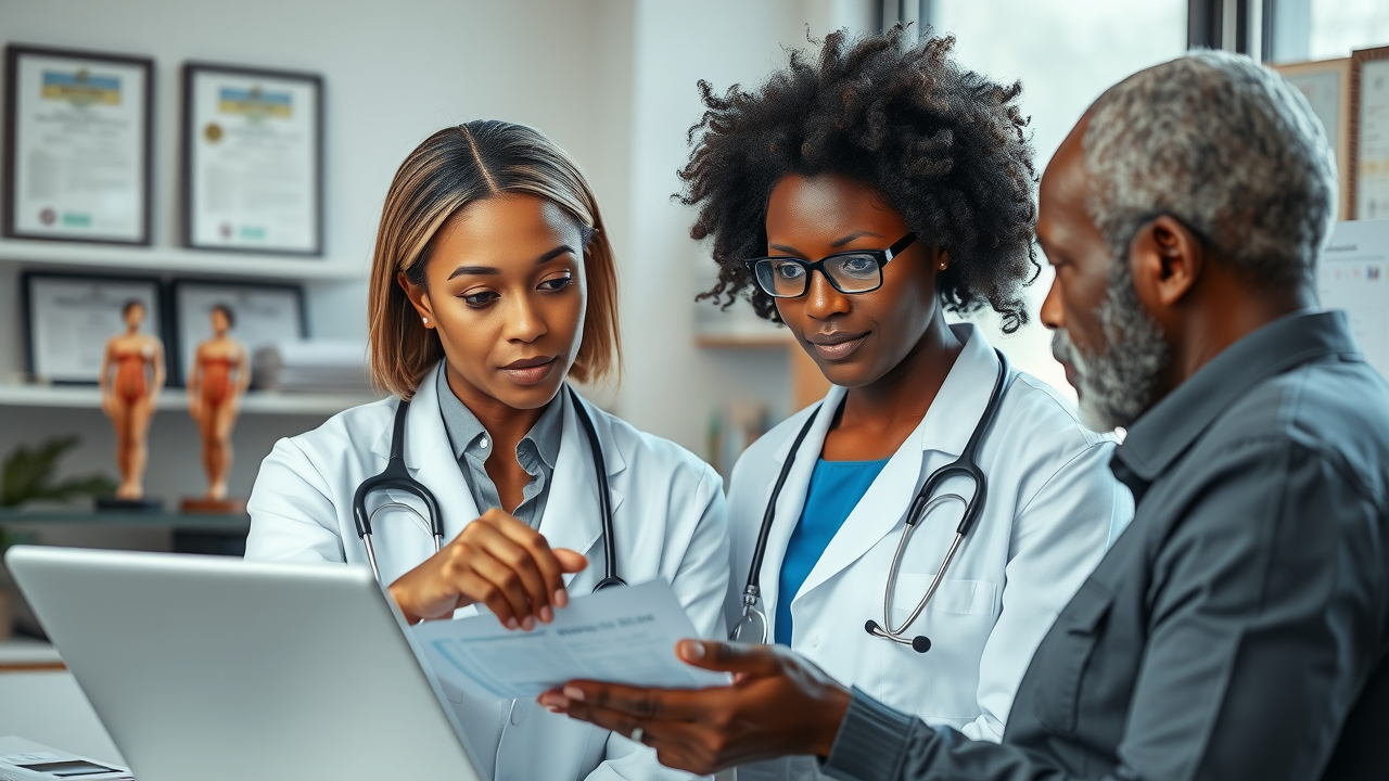 Case Clinic preventive care consultation with female doctor