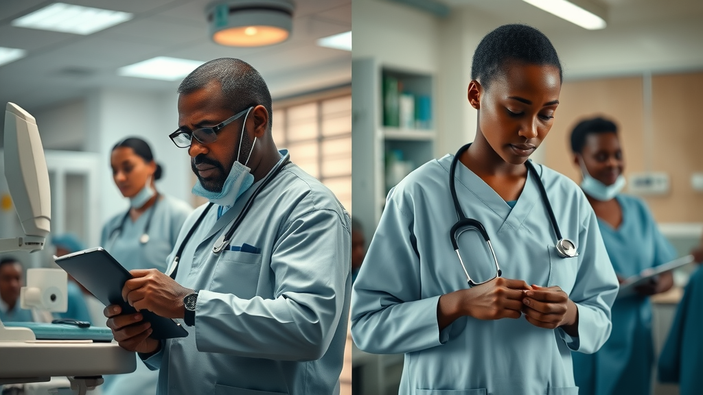 Ugandan hospital technology advancement vs under-resourced clinic—health system disparities