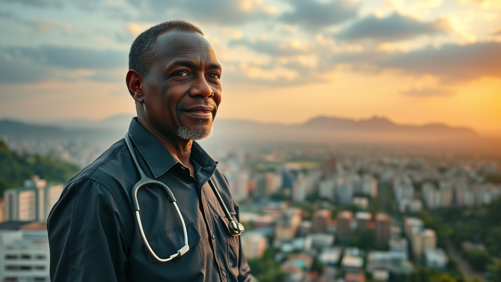 Ugandan healthcare leader overseeing hospital and city, future of public health and epidemiology