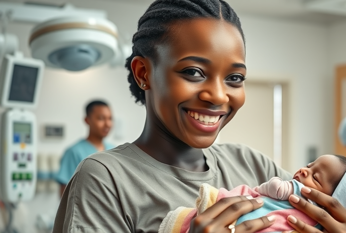 safe delivery case clinic ugandan mother newborn maternity