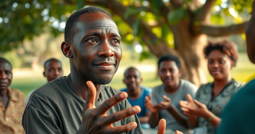 Resilient Ugandan patient sharing chronic disease experience in support group in Kampala