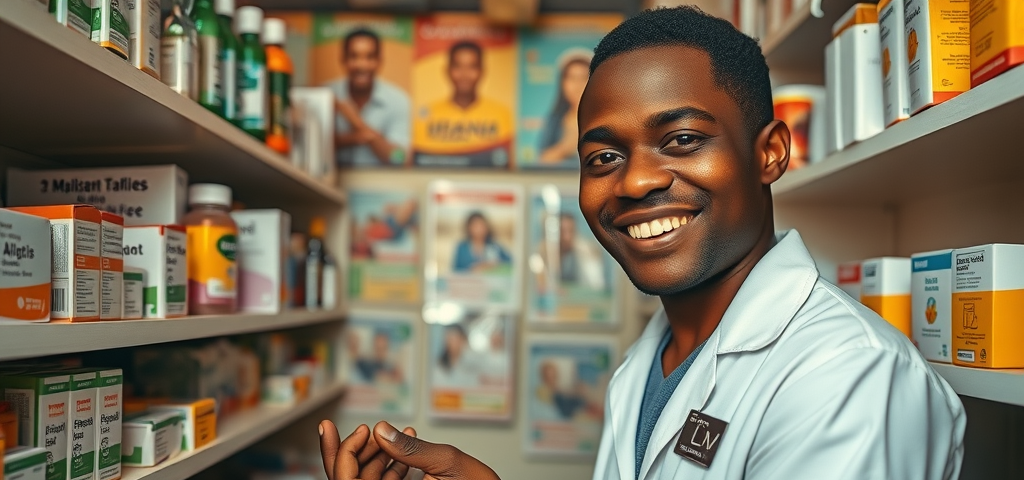 Resourceful Ugandan pharmacist supports diabetic and hypertensive patients with affordable medication in Kampala
