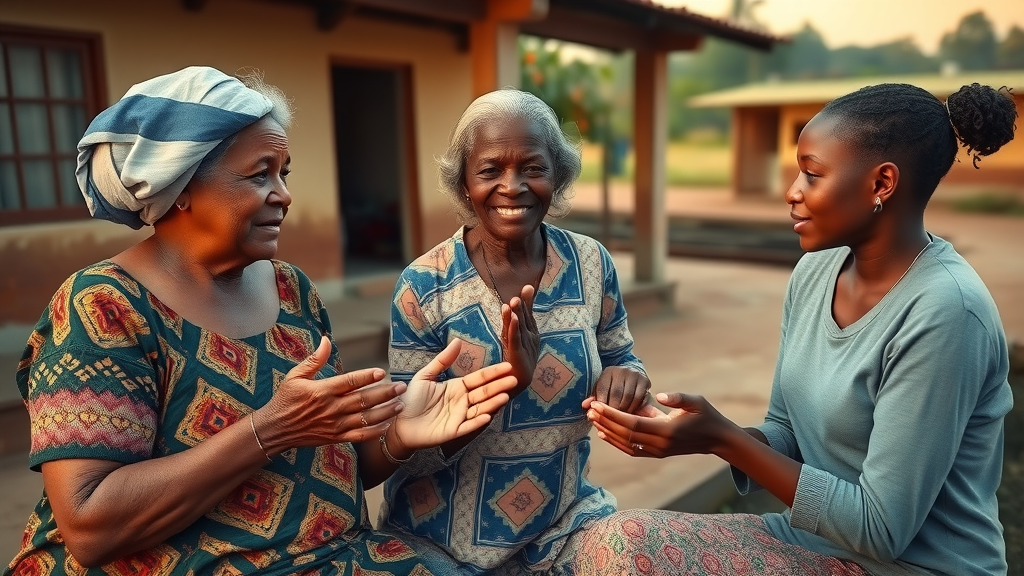 Intergenerational conversation about menstrual health between Ugandan grandmother, mother, and adolescent granddaughter